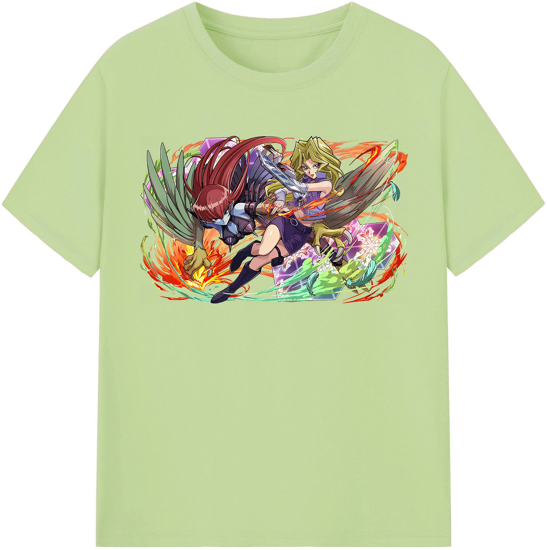 （画像用） 遊☆戯☆王 Yu-Gi-Oh! 綿100％半袖Tシャツ（フロントプリント）